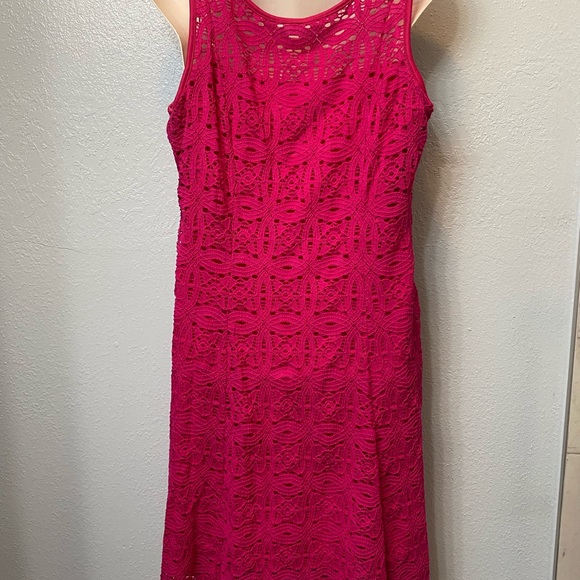 Apt. 9 Fuchsia Sleeveless Dress medium - Picture 3 of 8